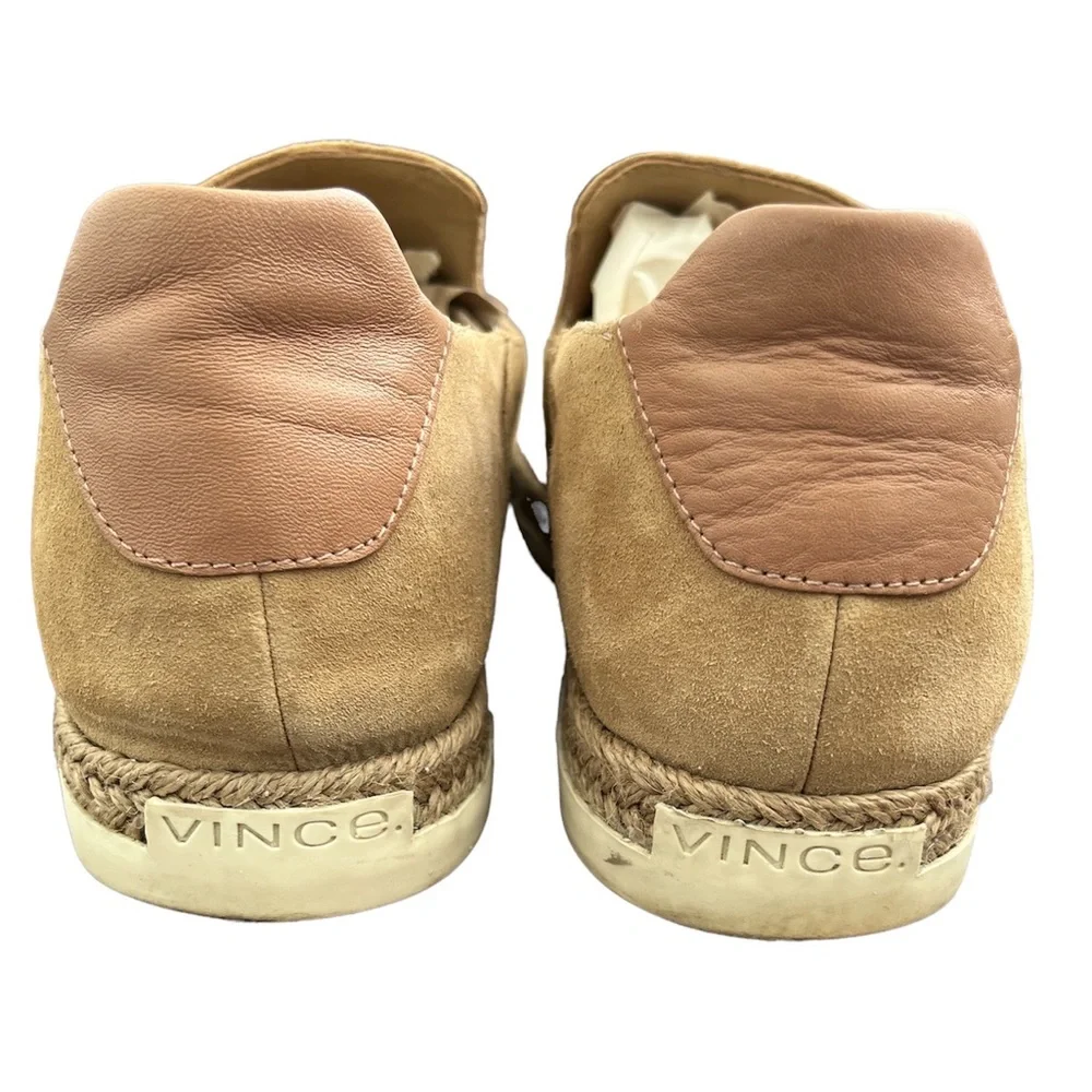 Vince Women’s Neutral Camel Suede Slip-on Espadrille Sneakers size 9.5 - Picture 4 of 10